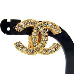 Chanel Cc Logo Clip-On Earrings Gold- #244081C37B